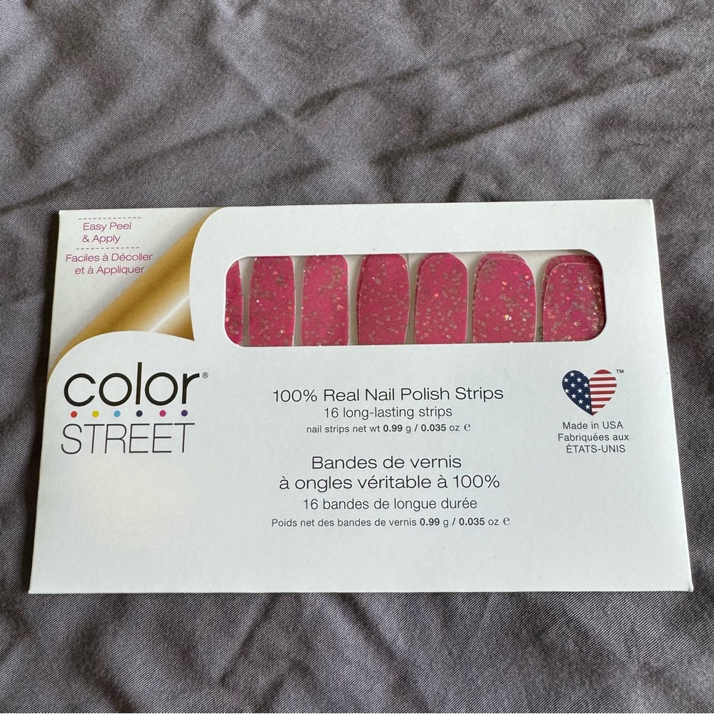 *Retired* Color Street: LA Dreams | Barbie Hot Pink Rose Gold Glitter Sparkle - Picture 3 of 16